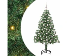 Kalėdų eglutė su 300 LED s stovu Žalia 210 cm PVC