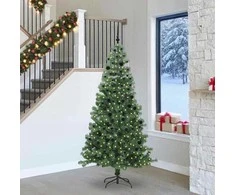 Kalėdų eglutė su 300 LED s stovu Žalia 240 cm PVC