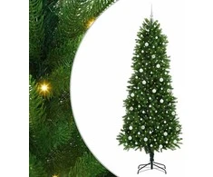 Kalėdų eglutė su 300 LED s stovu Žalia 240 cm PE