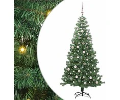 Kalėdų eglutė su 300 LED s stovu Žalia 240 cm PVC