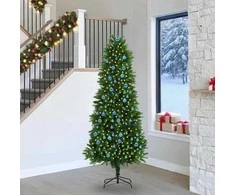 Kalėdų eglutė su 300 LED s stovu Žalia 240 cm PE