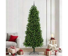 Kalėdų eglutė su 300 LED s stovu Žalia 240 cm PE