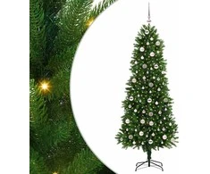 Kalėdų eglutė su 300 LED s stovu Žalia 240 cm PE