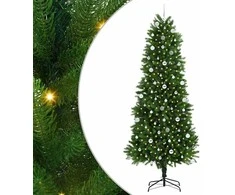 Kalėdų eglutė su 300 LED s stovu Žalia 240 cm PE