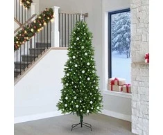 Kalėdų eglutė su 300 LED s stovu Žalia 240 cm PE
