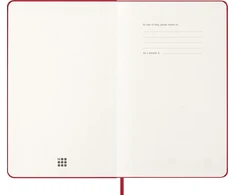 Kalender-märkmik Moleskine 2027 13x21cm, päev, kõvad kaaned, punane