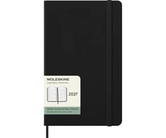 Kalendermärkmik Moleskine 2027 13x21cm, nädal H, kõvad kaaned, must
