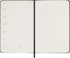 Kalendermärkmik Moleskine 2027 9x14cm, nädal, kõvad kaaned, must