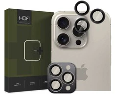Kameros apsauga Apple iPhone 16 Pro / 16 Pro Max HOFI CamRing Pro+ juodas