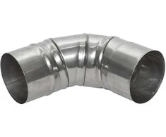 Kaminų alkūnė WADEX 116, D100 mm 90°
