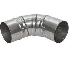Kaminų alkūnė WADEX 116, D160 mm 90°