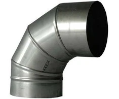Kaminų alkūnė WADEX 116, D160 mm 90°