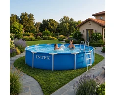 Karkasinis sodo baseinas apvalus 366×76 cm, INTEX 28210ND
