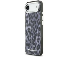 Karl Lagerfeld IML Leopard MagSafe dėklas skirtas Apple iPhone Air pilkos spalvos