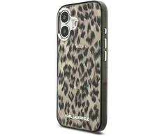 Karl Lagerfeld IML Leopard MagSafe dėklas skirtas Apple iPhone 17 Brown