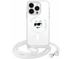 Karl Lagerfeld KLHMP16XHCCHNT Apple iPhone 16 Pro Max 6.9″ kietas dėklas skaidrus IML Choupette Head &amp; Cord
