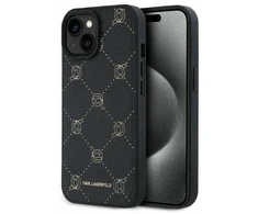 Dėklas Karl Lagerfeld KLHMP15SPGKHPHK Apple iPhone 15 6.1″ juodos spalvos Magsafe Karl Head