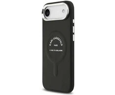 Karl Lagerfeld PU RSG Logo MagSafe dėklas skirtas Apple iPhone Air juodos spalvos