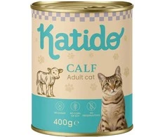 KATIDO Calf – šlapias kačių maistas – 400g
