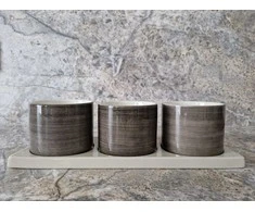 Keramikinių dubenėlių rinkinys serviravimui Scandinavian Home Skalset 3in1 30x10cm