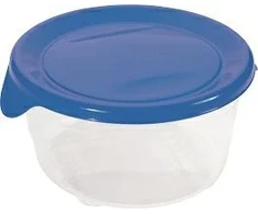 Keter CURVER MAISTO DĖŽUTĖ „FRESH&GO” APVALI 0,5L /MĖLYNA/SKAIDRI