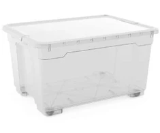 KETER DĖŽĖ 140L R-BOX 77x58x41cm SKAIDRI