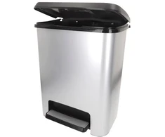 KETER ŠIUKŠLIADĖŽĖ COMPATTA STYLE STEEL 25L SIDABRINĖ