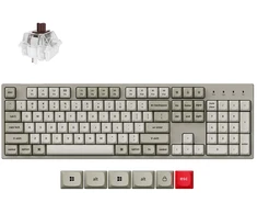 Keychron C2 Pro 8K (C2PX-M3) – US išdėstymas – Hot-Swappable Super Brown Switches – Juodas (Juoda) Mechaninė Žaidimų Klaviatūra