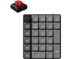Keychron K0 Max Wireless (K0M-H1) – US išdėstymas – Hot-Swappable Super Raudona – Juodas (Juoda) Mechaninė Belaidė Žaidimų Klaviatūra