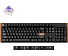Keychron K10 HE Wireless (K10H-F1) - US išdėstymas - Gateron Magnetic Nebula - Carbon Juodas (Juoda) Magnetinė Belaidė Žaidimų Klaviatūra