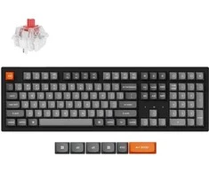 Keychron K10 Max QMK/VIA Wireless RGB – US išdėstymas – Hot-Swappable Super Raudona (K10M-H1) Belaidė Žaidimų Klaviatūra