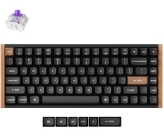 Keychron K2 HE Wireless – US išdėstymas – Gateron Magnetic Nebula Carbon Juodas (K2H-F1) Magnetinė Belaidė Žaidimų Klaviatūra
