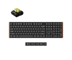 Keychron K5 Ultra Wireless Belaidė Žaidimų Klaviatūra | Juodas, Keychron Milk POM Banana