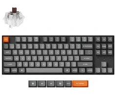Keychron K8 Max QMK/VIA Wireless RGB – US išdėstymas – Hot-Swappable Super Brown (K8M-H3) Belaidė Žaidimų Klaviatūra