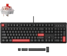 Keychron Lemokey X3 (X3-A1) - US išdėstymas - Linear Raudona Switches - Juodas (Juoda) Mechaninė Žaidimų Klaviatūra