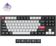 Keychron Q3 HE Wireless (Q3H-M1) – US išdėstymas – Gateron Magnetic Nebula – Carbon Juodas (Juoda) Magnetinė Belaidė Žaidimų Klaviatūra