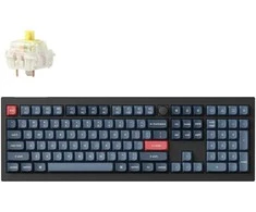 Klaviatūra Keychron V6 MAX Full Size Banana Switch Juodas