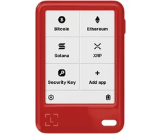 Kietasis diskas Ledger Nano Gen 5 Cherry Raudona Crypto Hardware Wallet with Recovery Key