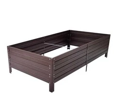 Meistro Kodas Pakelta lysvė KLASIKA GARDEN, RAL8016 (ruda), 150x75x30 cm