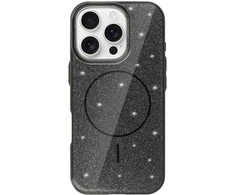 Dėklas Topt Magsafe Slim Shiny skirtas Apple iPhone 16e juodos spalvos