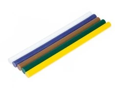 Klijų strypeliai BUHNEN 0119, įv. spalvų, 11,2×200 mm, 5 vnt