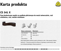 KLINGSPOR BEGALINĖS JUOSTOS 50* 800 gr.120 CS341X /1vnt.