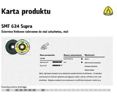 KLINGSPOR LAMELINIS ŠLIFAVIMO DISKAS SMT624 125 P 40 10+2 PLIENUI, NERŪDIJANČIAM PLIENUI, IŠGAUBTAS.