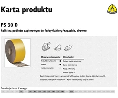 KLINGSPOR POPIERIAUS PAGRINDO RITINYS PS30D 115mm 60g (50m)