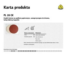 KLINGSPOR SAVIMI KLIPOJANTIS ABRAZYVINIS DISKAS 125mm PL28CK storio. 40/50 vnt.