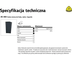 KLINGSPOR ŠLIFAVIMO TINKLELIS AS400 gr. 40 /50vnt. 115mm x 280mm
