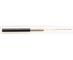 Koaksialinis kabelis RG174U varinis 50om, Ø2.8mm, juodas, Tasker