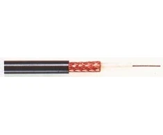 Koaksialinis kabelis RG59BU varinis, 75om, Ø6.1mm, juodas, Tasker