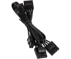 Kolink modulares Connector-Cable for Continuum-PSU 4x Molex – juodos spalvos
