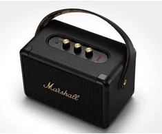 Nešiojama kolonėlė Marshall Kilburn II,Bluetooth, Juoda su žalvariniu užrašu (Black and Brass)